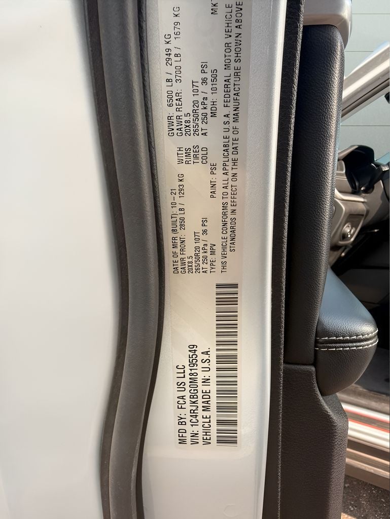 2021 Jeep Grand Cherokee L Limited AWD