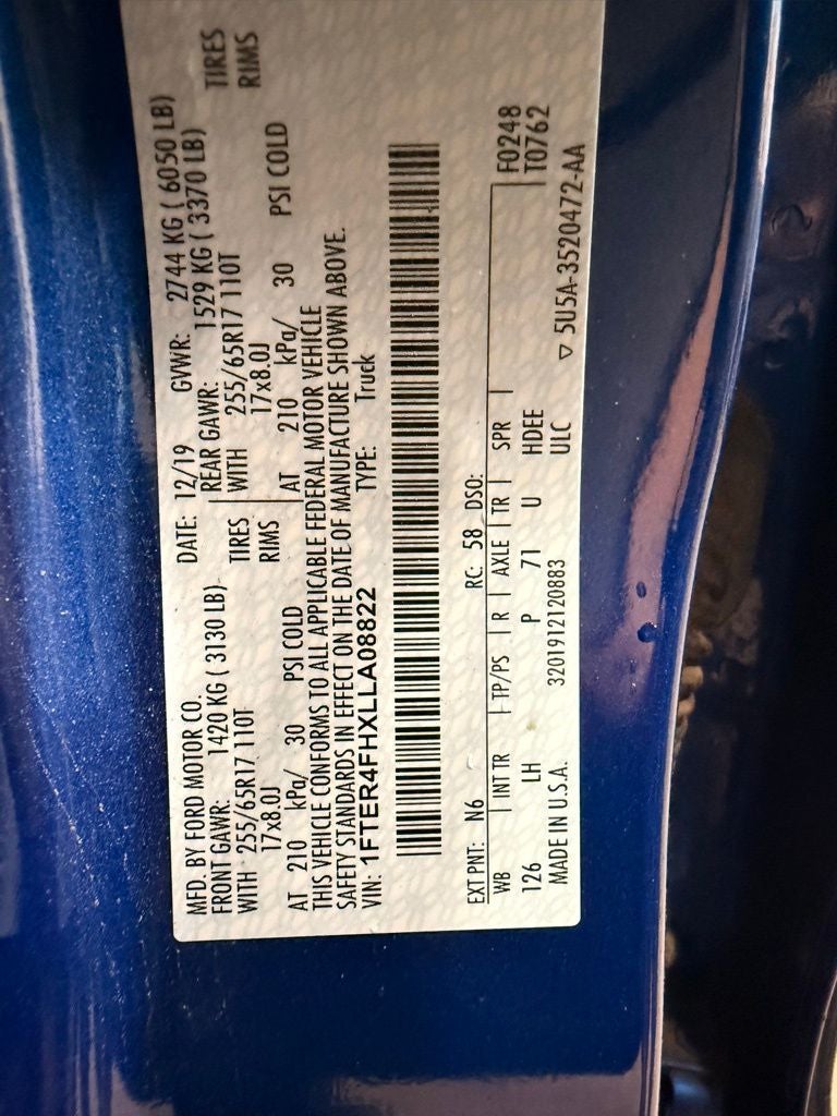 2020 Ford Ranger XLT Crew Cab 4x4