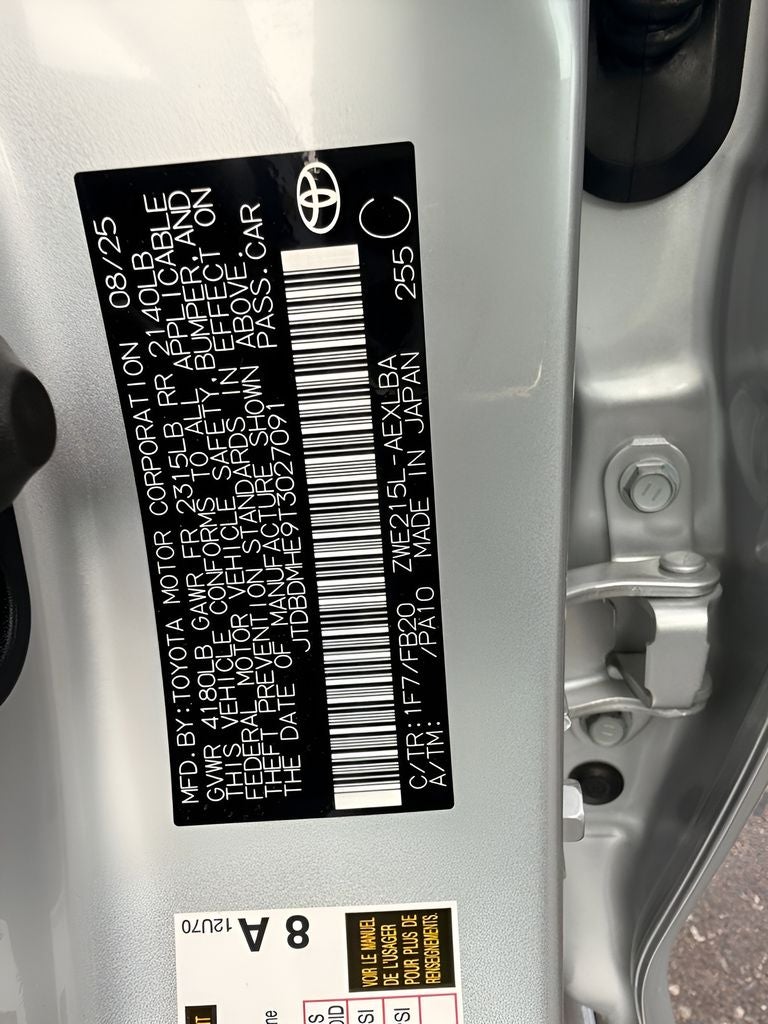 2026 Toyota Corolla Hybrid LE AWD